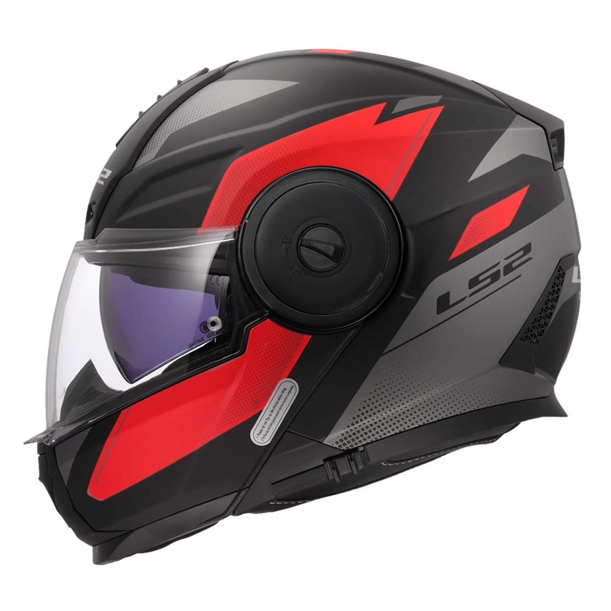 CASCO LS2 FF902 SCOPE II DURIA NEGRO ROJO MATE4
