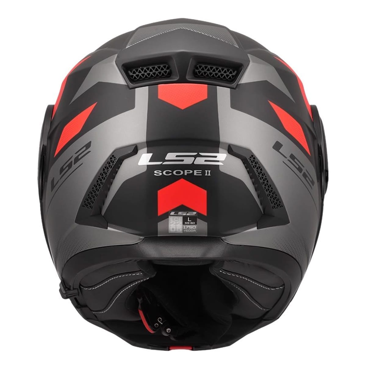 CASCO LS2 FF902 SCOPE II DURIA NEGRO ROJO MATE6