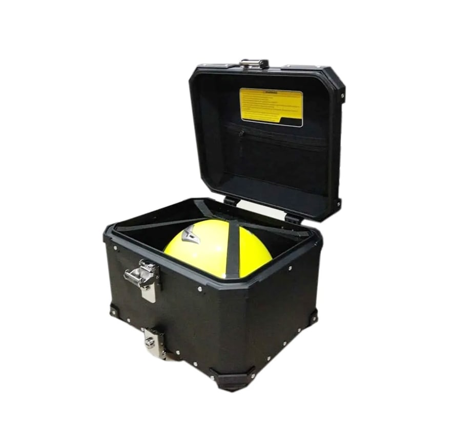 MALETA TOP CASE ALUMINIO E-70 NEGRA2