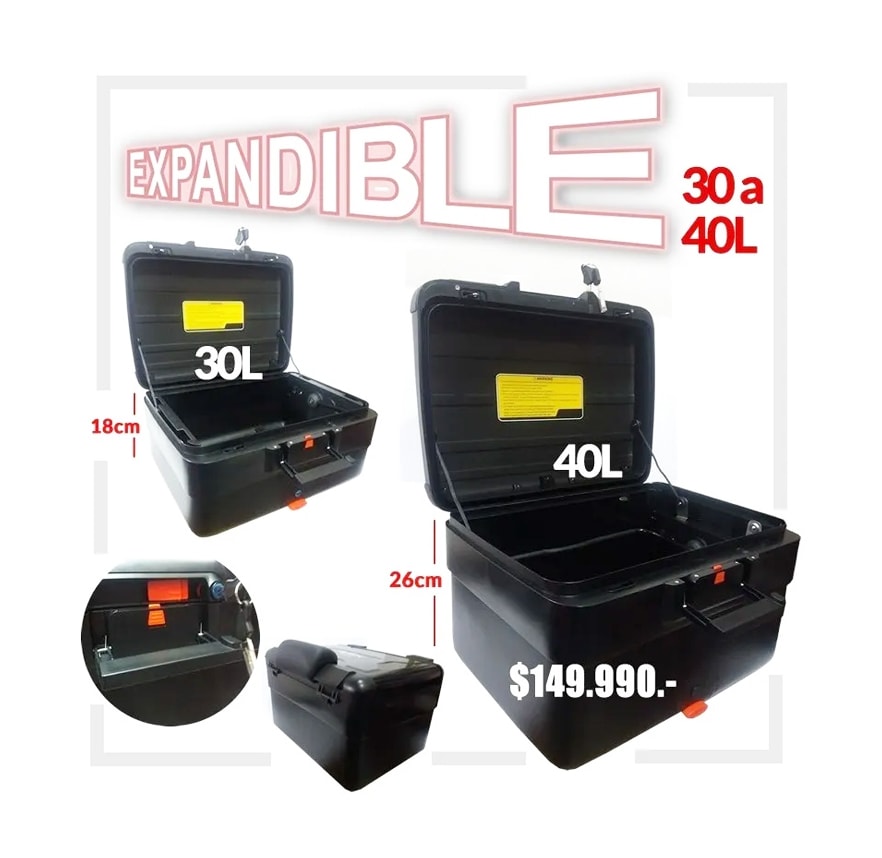 MALETA TOP CASE REX E-69X RESP. EXP. NEGRA2