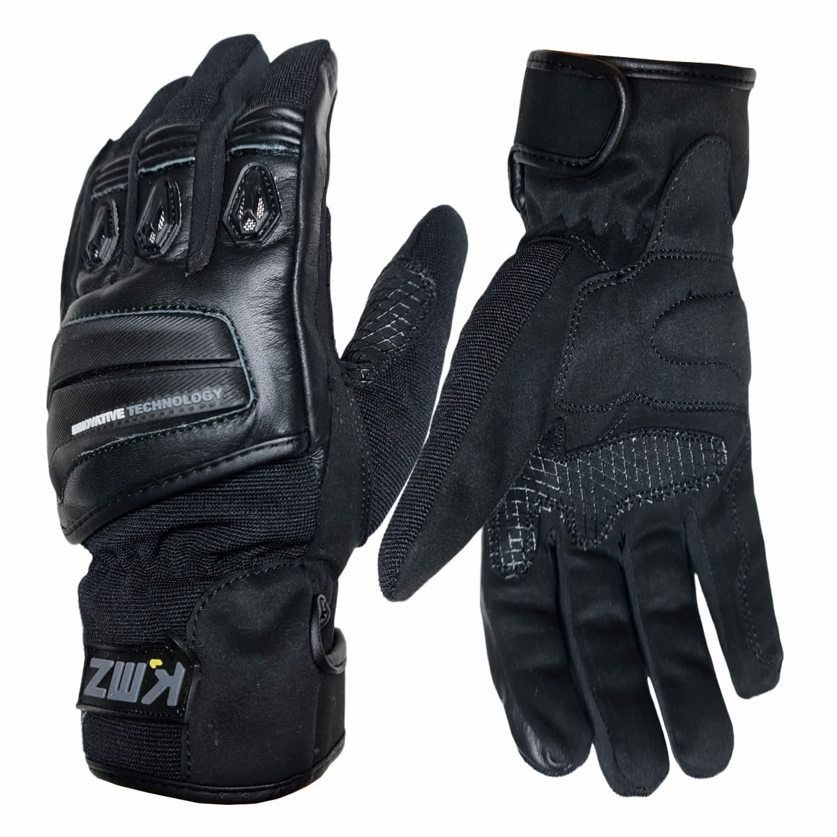 GUANTES CUERO KMZ RAPTOR II FULL NEGRO1