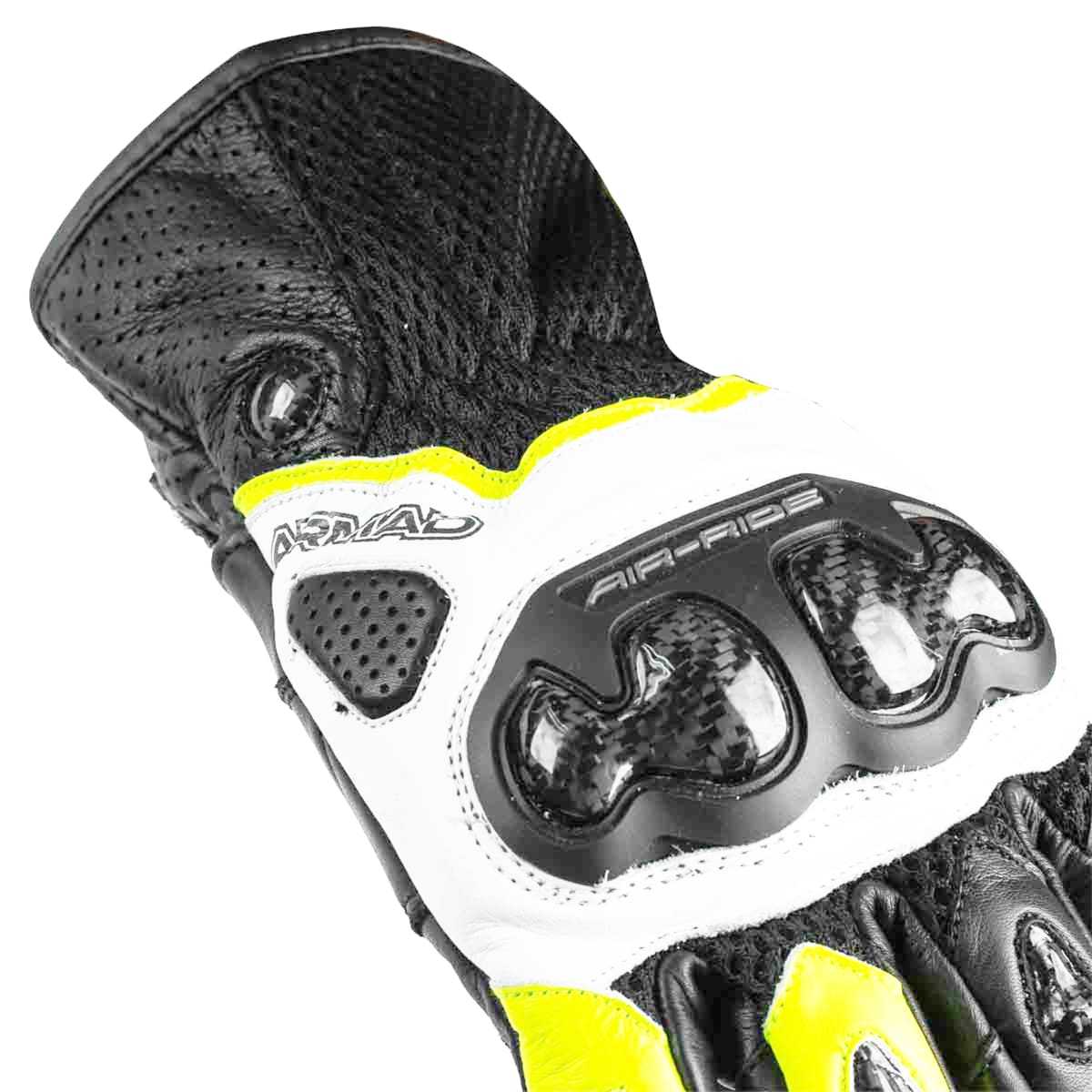 GUANTE ARMAD AIR MESH NEGRO/BCO/AMAR2