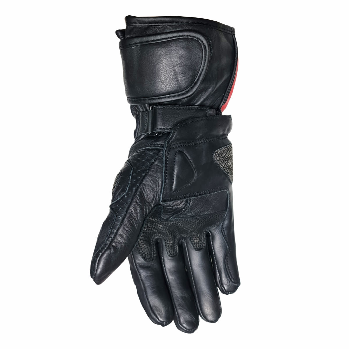 GUANTE CUERO KMZ CEMENTERY NEGRO/ROJO2