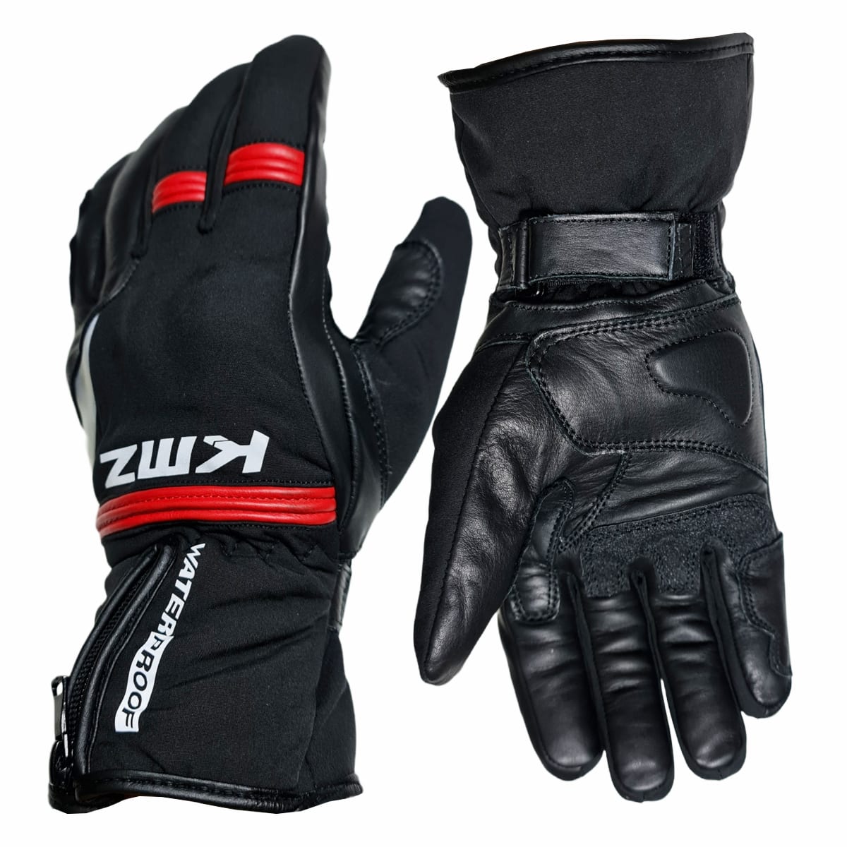 GUANTE KMZ INVIERNO NEGRO/ROJO3