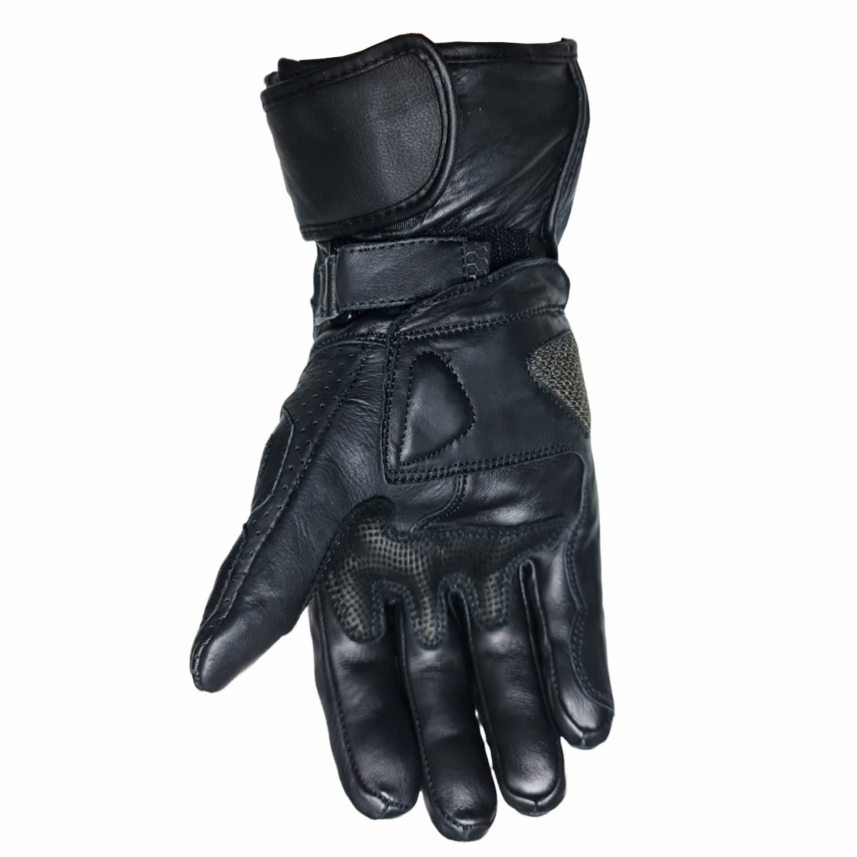 GUANTE CUERO KMZ SLOT FULL NEGRO2