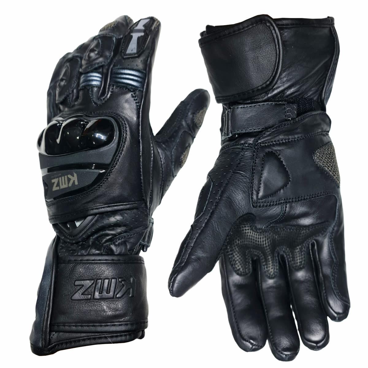 GUANTE CUERO KMZ SLOT FULL NEGRO3