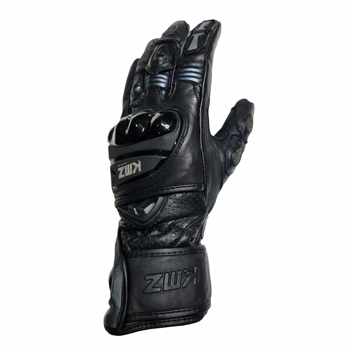 GUANTE CUERO KMZ CEMENTERY NEGRO/GRIS1