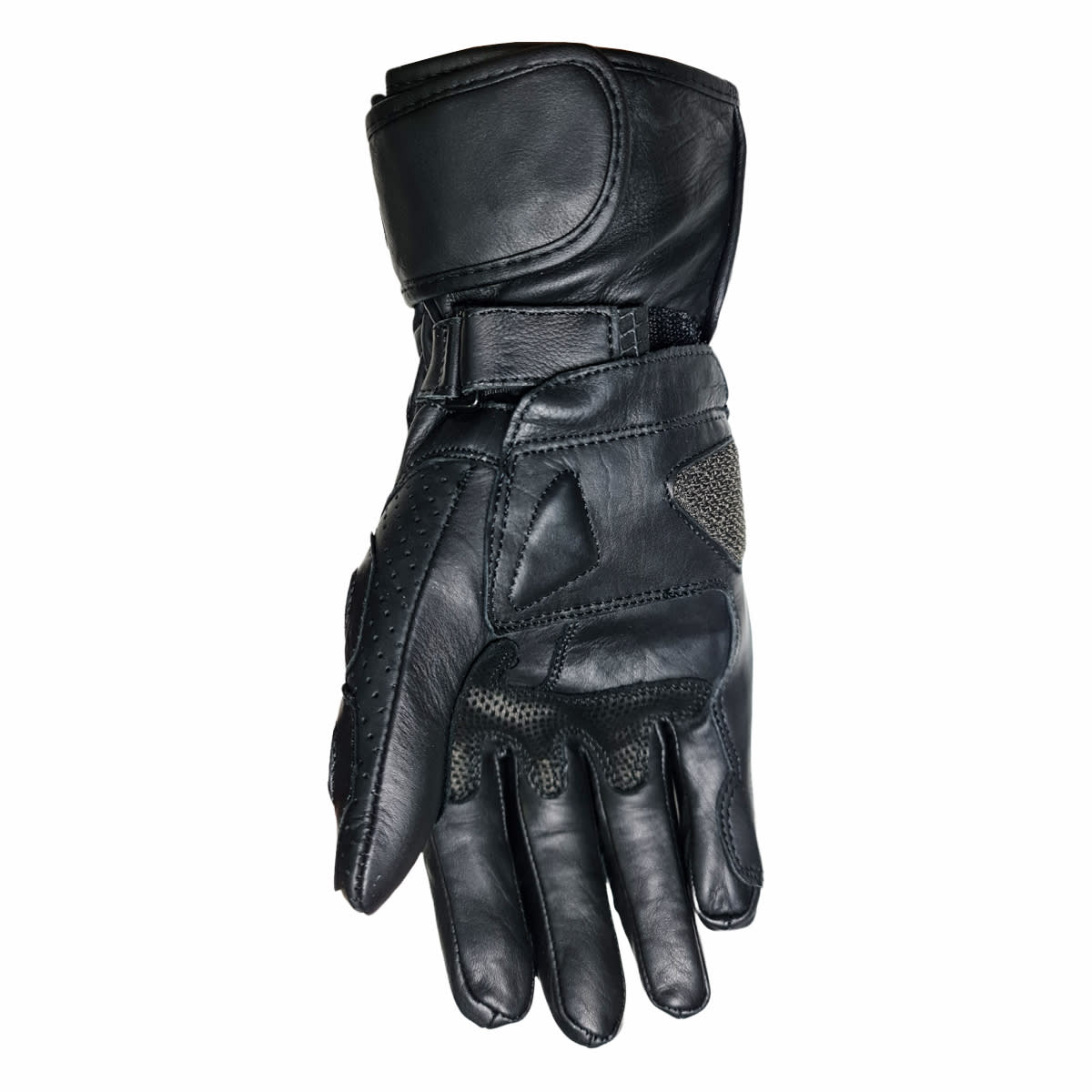 GUANTE CUERO KMZ CEMENTERY NEGRO/GRIS2