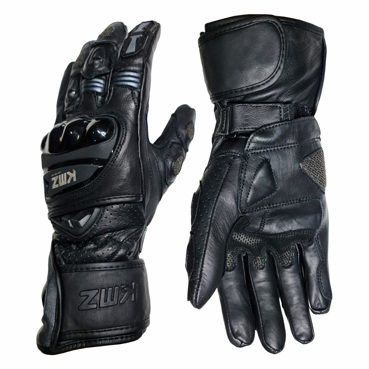 GUANTE CUERO KMZ CEMENTERY NEGRO/GRIS3