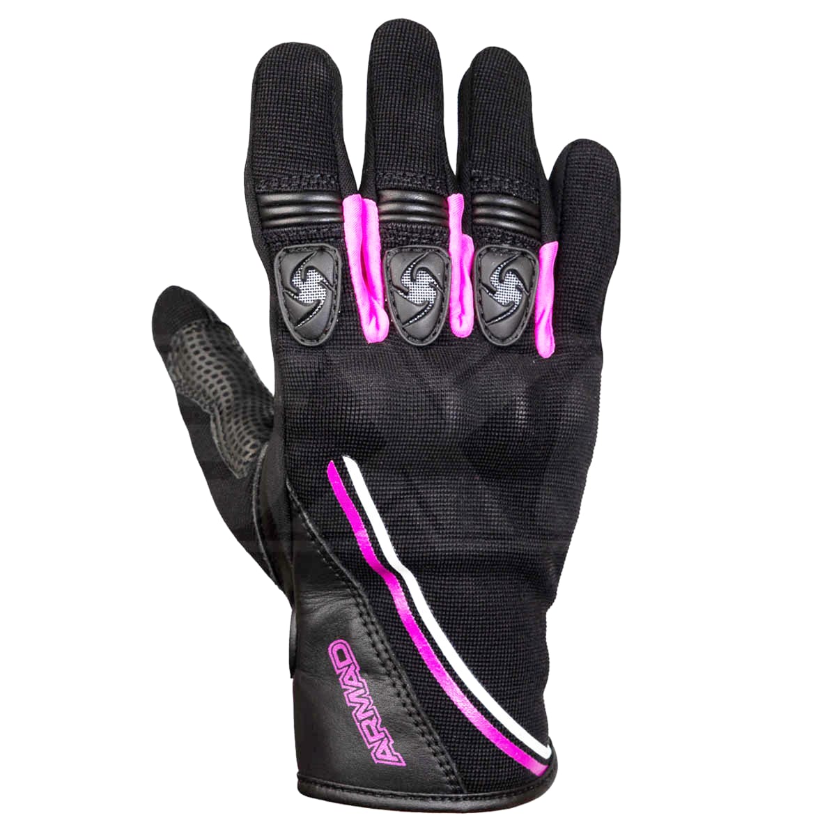 GUANTE ARMAD ROMA NEGRO ROSA2