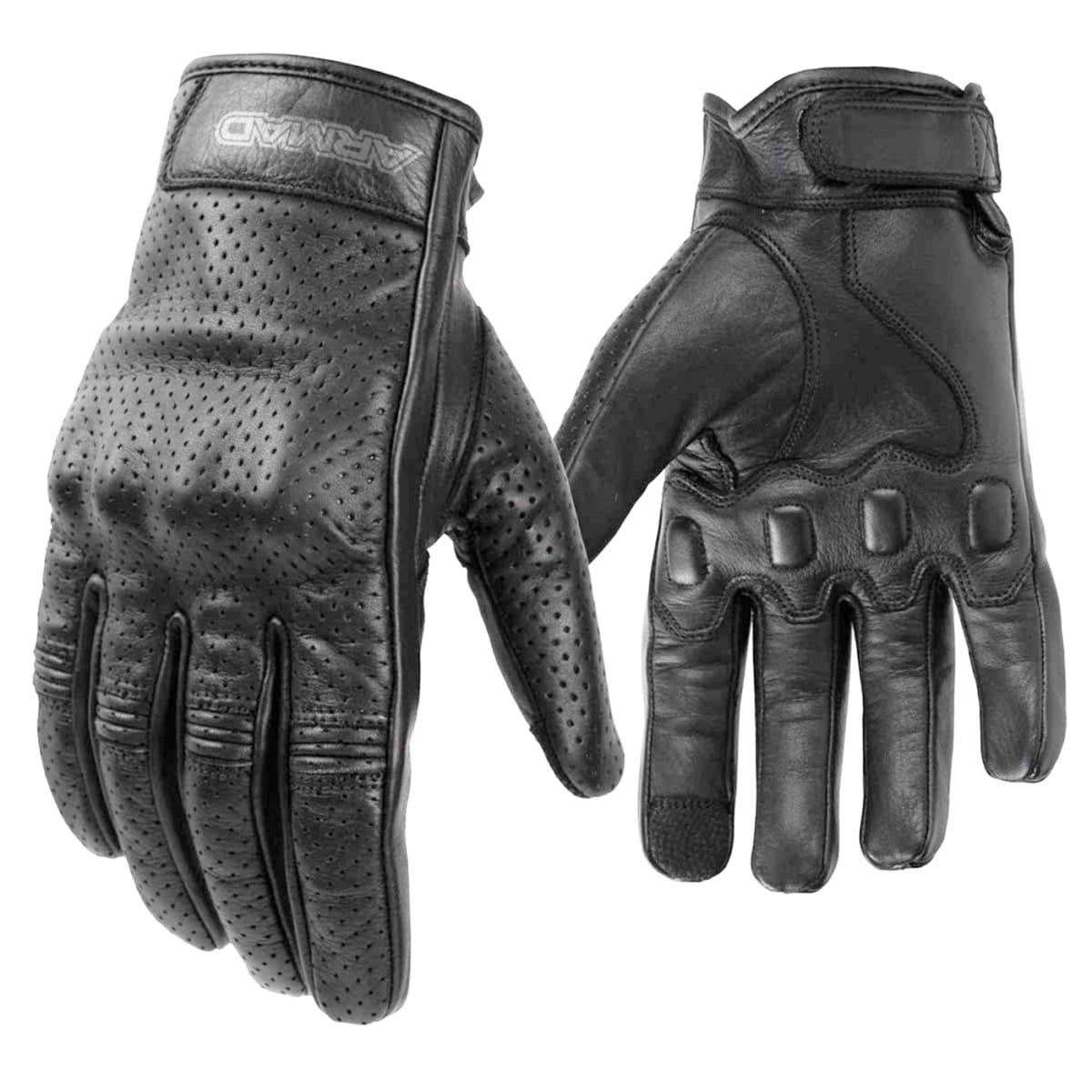 GUANTE CUERO ARMAD SONIK NEGRO1