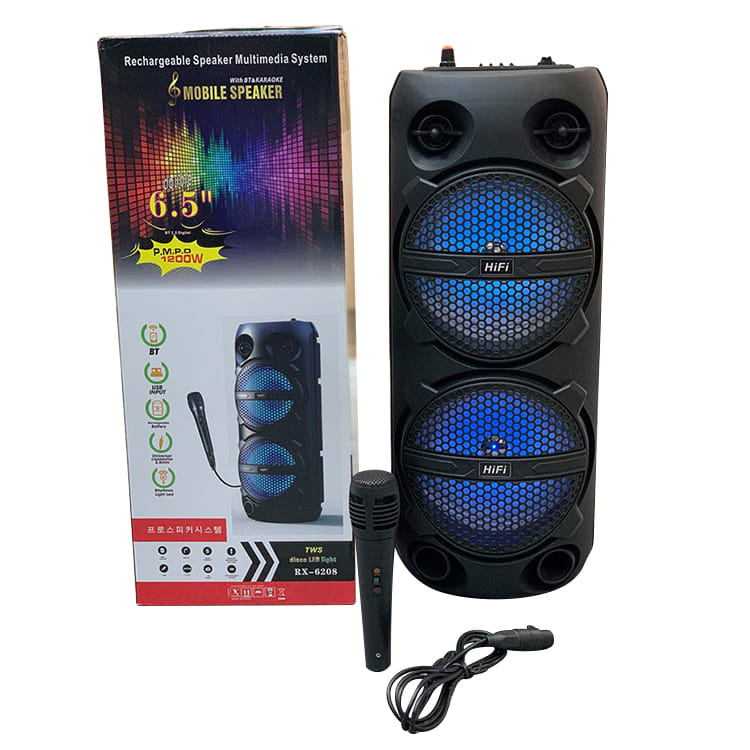 PARLANTE KARAOKE DOBLE 6.5