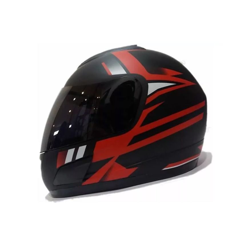 CASCO GHB 626 HERRO NEGRO ROJO MAT1