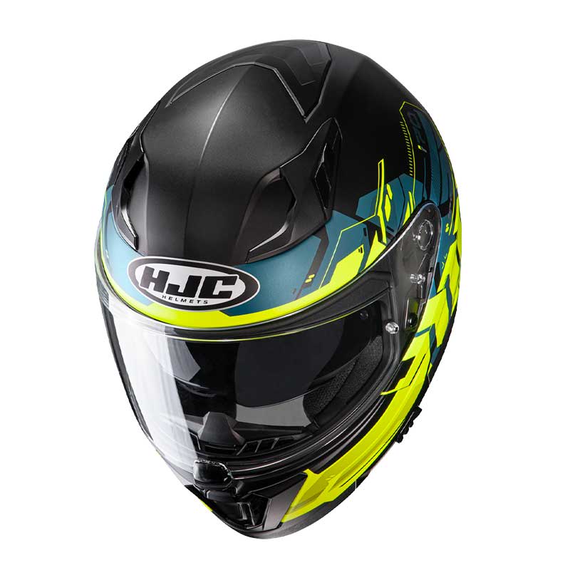 CASCO HJC i70 ALLIGON MC3HSF NEGRO AMARILLO FLUOR3