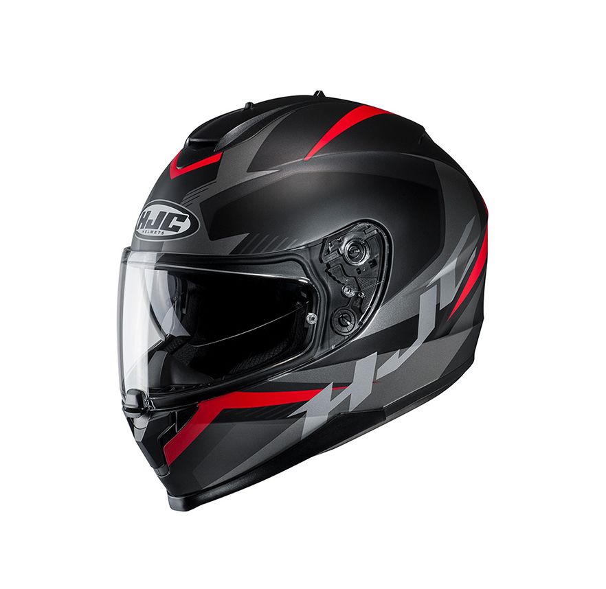 CASCO HJC C70 TROKY NEGRO ROJO1
