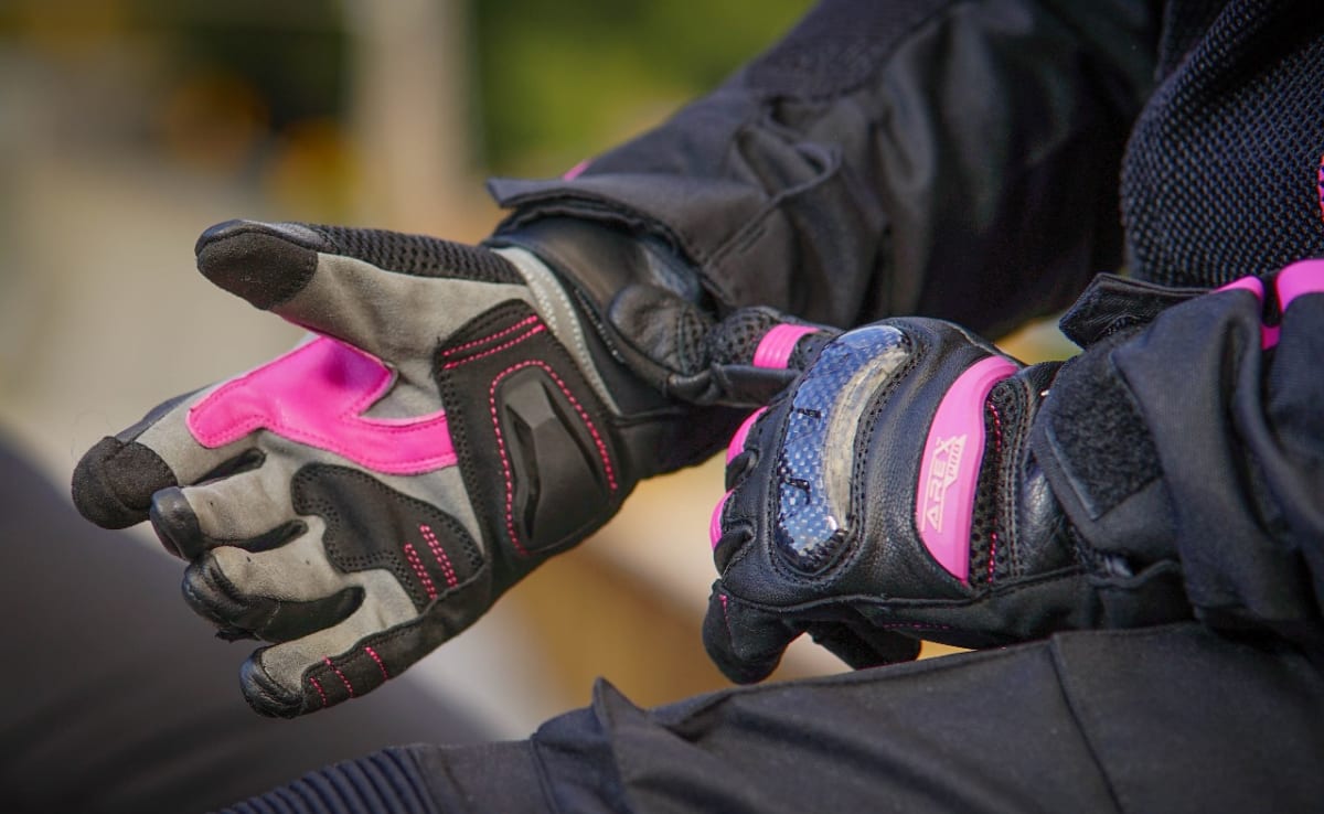 GUANTE AREX VIVI LADY NEGRO/ROSA4