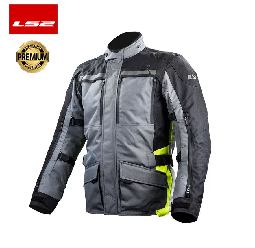 CHAQUETA LS2 LANCE GRIS HOMBRE (3 CAPAS)1