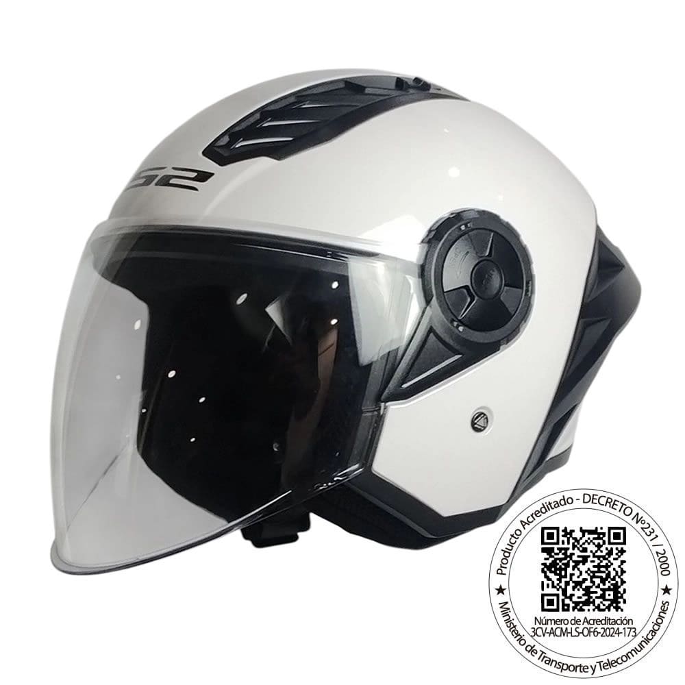 CASCO ABIERTO LS2 OF616 AIRFLOW II BLANCO3