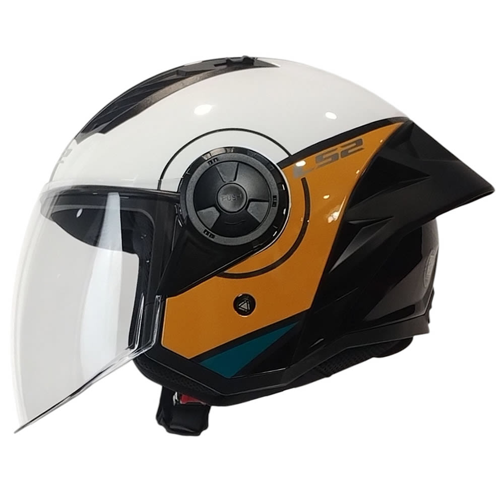 CASCO ABIERTO LS2 OF616 AIRFLOW II COVER BLANCO CAFE1