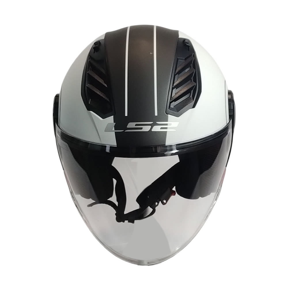 CASCO ABIERTO LS2 OF616 AIRFLOW II COVER BLANCO ROJO3