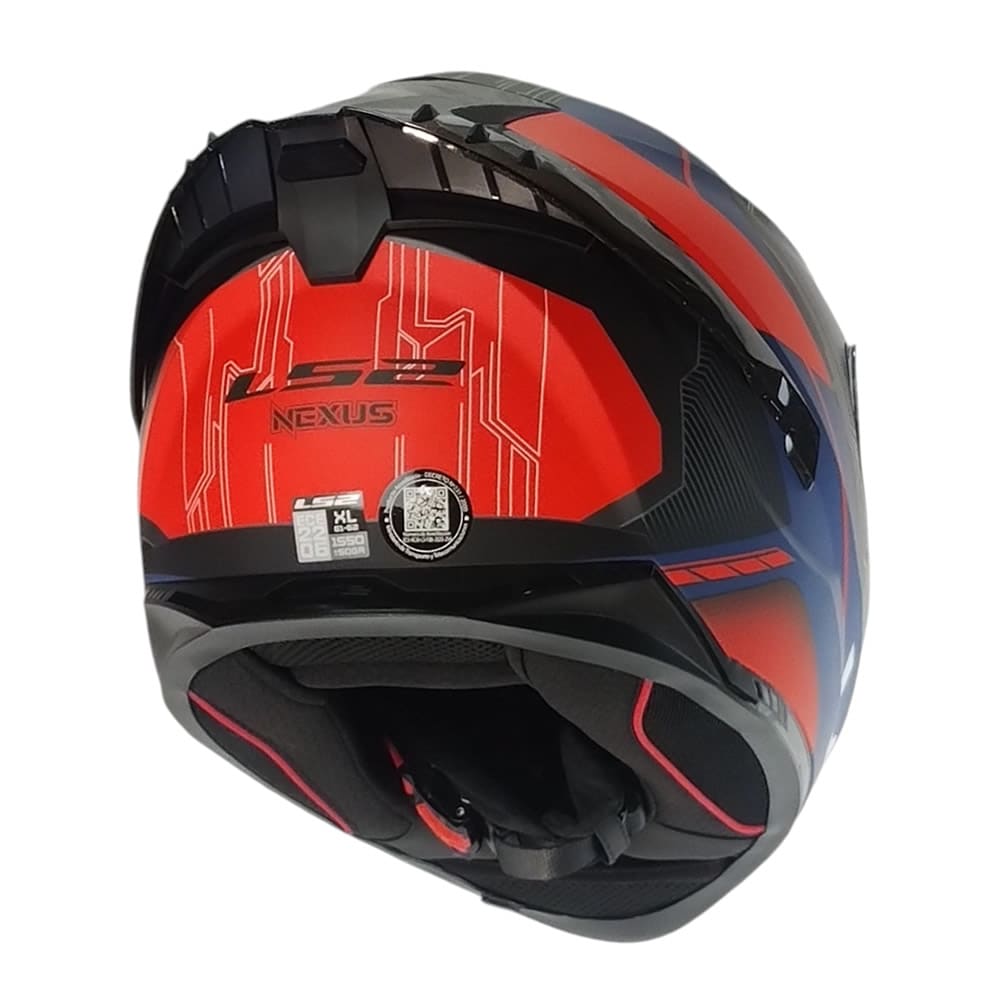 CASCO LS2 FF806 FUSION NEXUS AZUL ROJO MATE2