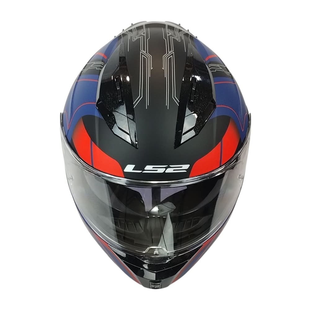 CASCO LS2 FF806 FUSION NEXUS AZUL ROJO MATE3
