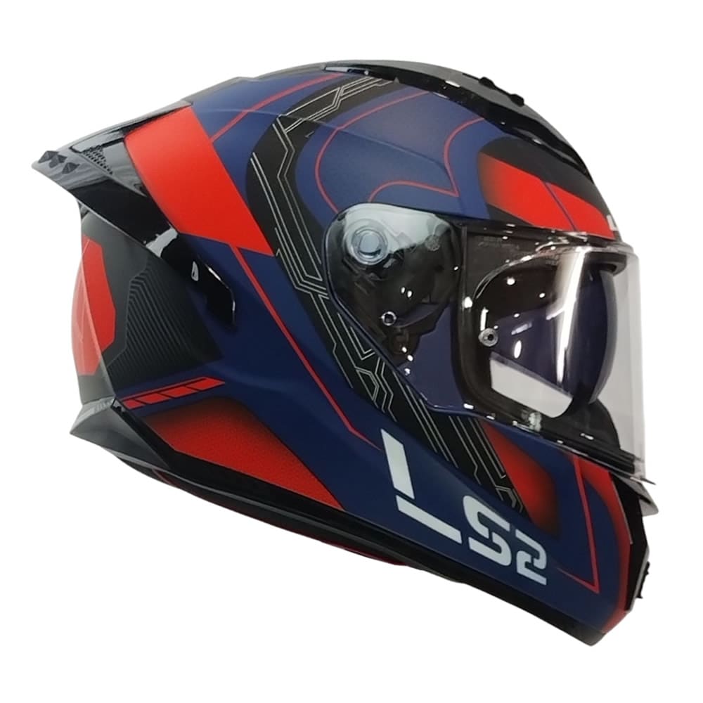 CASCO LS2 FF806 FUSION NEXUS AZUL ROJO MATE4