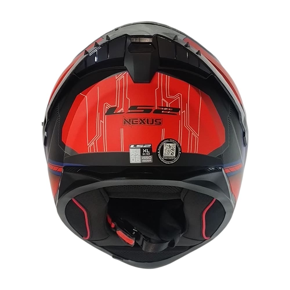 CASCO LS2 FF806 FUSION NEXUS AZUL ROJO MATE5