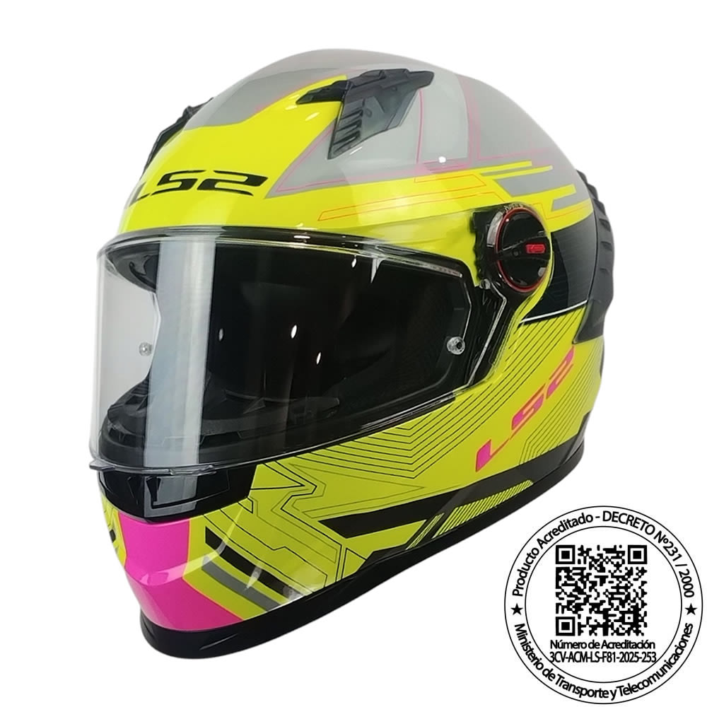 CASCO LS2 FF816 COSMOS DIGITAL HI-VIS YELLOW GREY PINK5