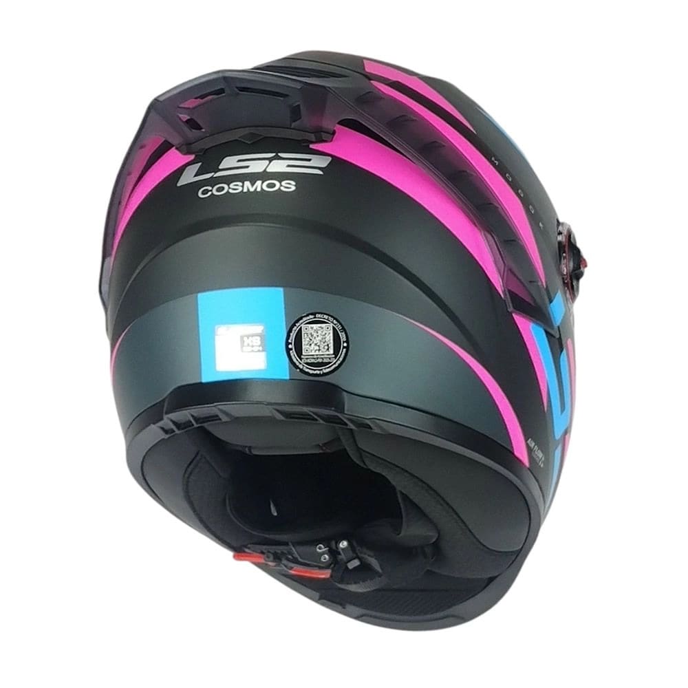 CASCO LS2 FF816 COSMOS MODOK NEG ROSA MATE SPOILER TRANSPARENTE2