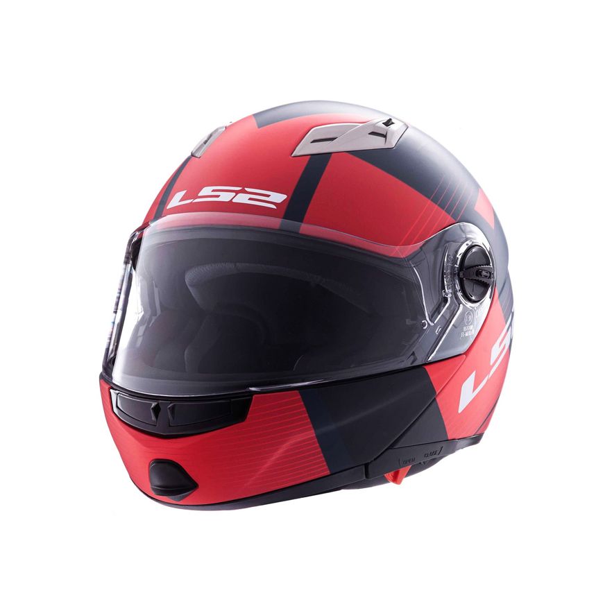 CASCO LS2 FF 370 MILAN GRIS/ROJO MATE2