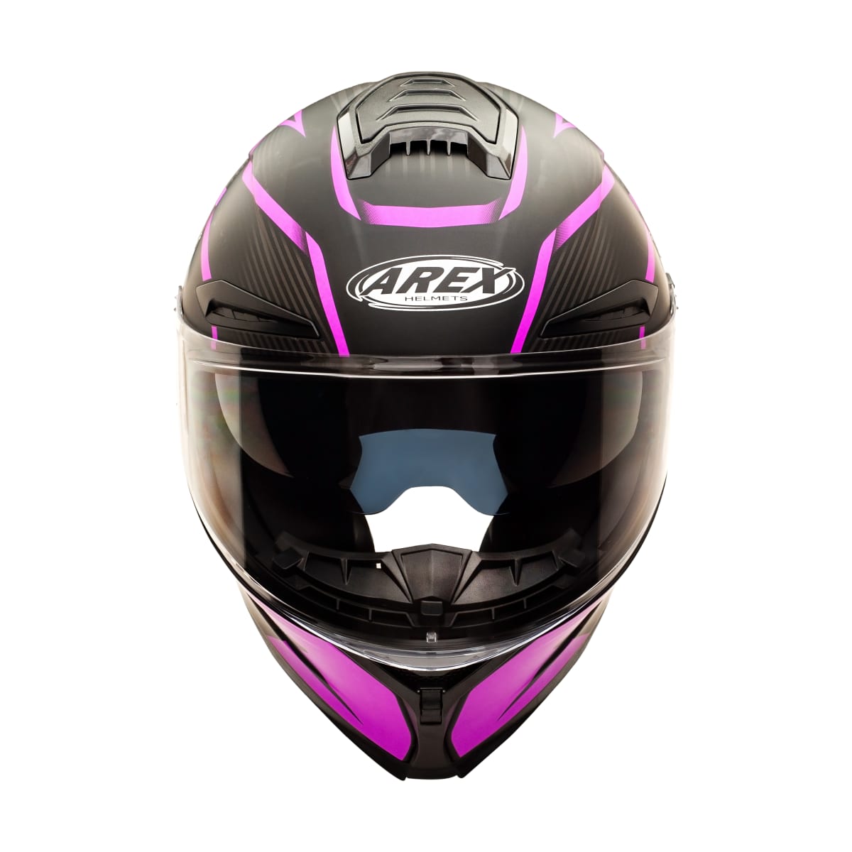 CASCO AREX MR-803 RUSH NEGRO MATTE FUCSIA5