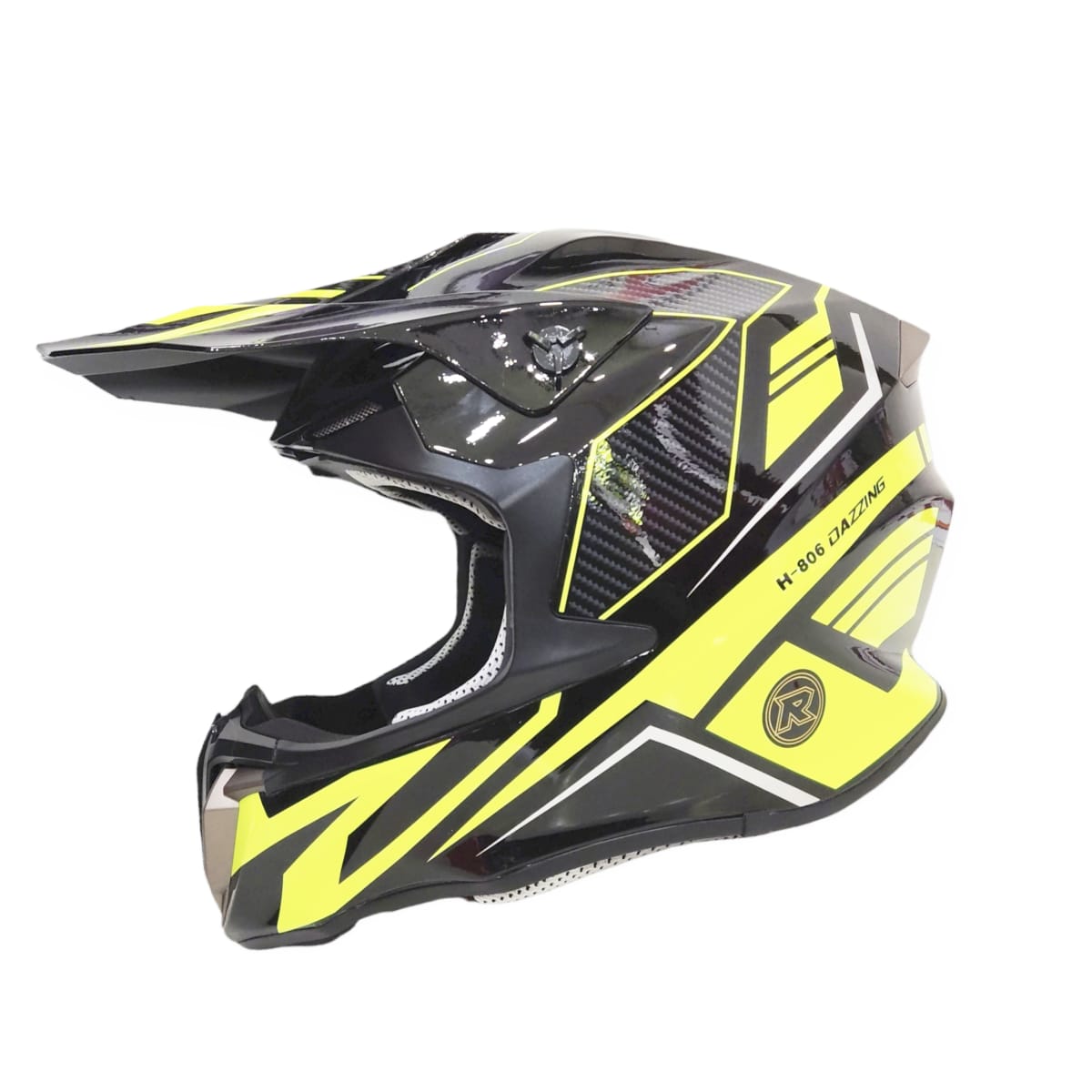 CASCO CROSS AREX MR-806 NEGRO AMARILLO | MR7 - Cascos, agv, motos