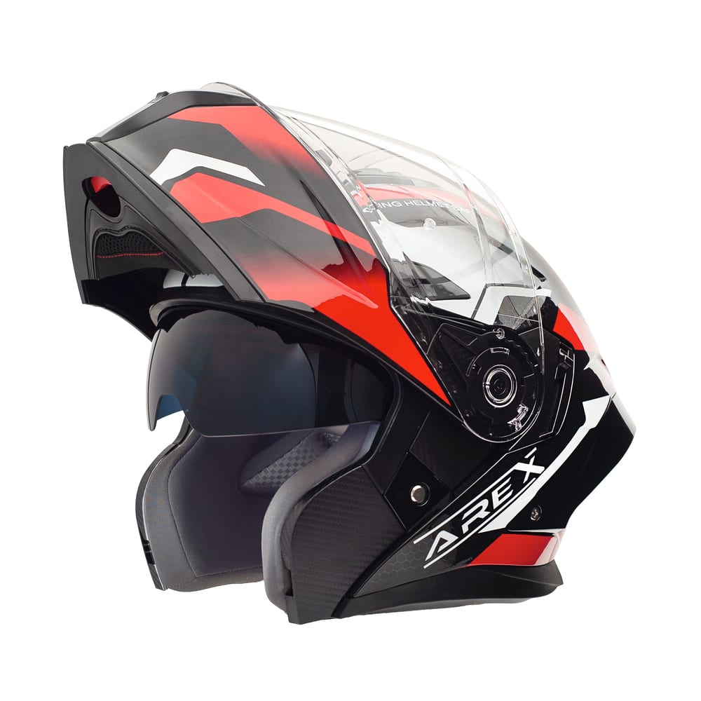 CASCO ABATIBLE AREX MR-903 SHOT BLANCO ROJO2