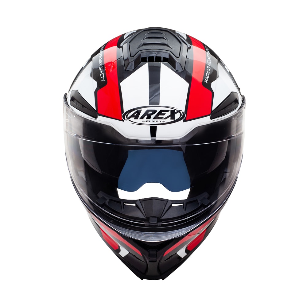 CASCO ABATIBLE AREX MR-903 SHOT BLANCO ROJO4