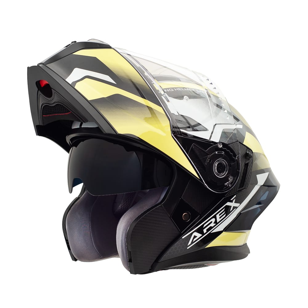 CASCO ABATIBLE AREX MR-903 SHOT BLANCO AMARILLO2