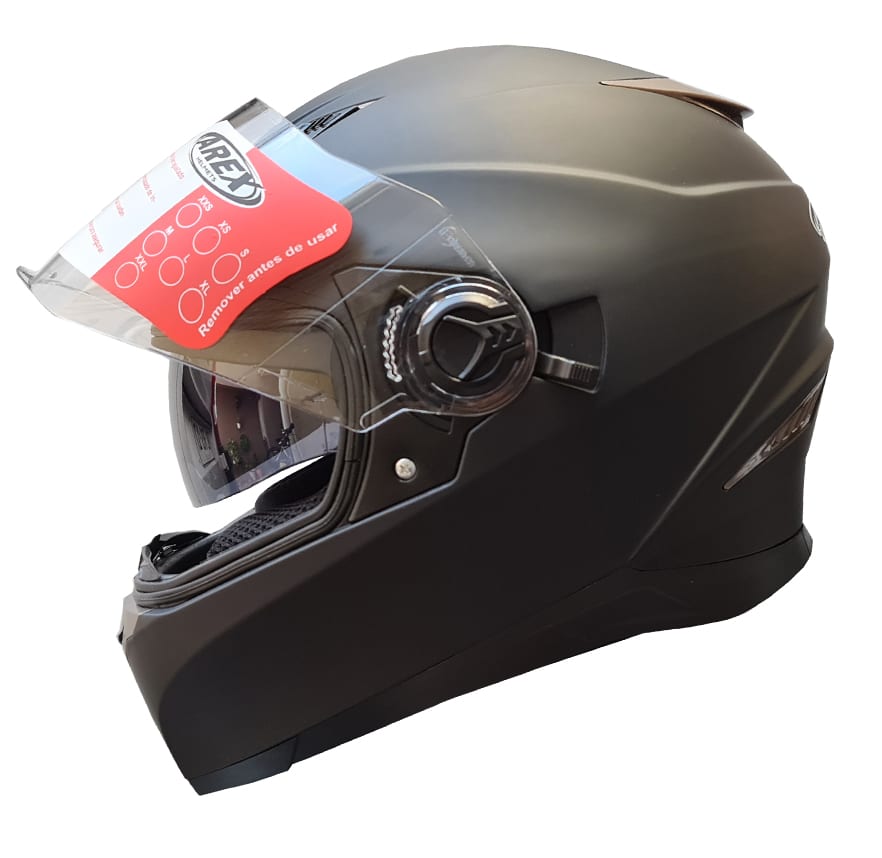 CASCO AREX INTEGRAL MR-09 FULL NEGRO MATE1