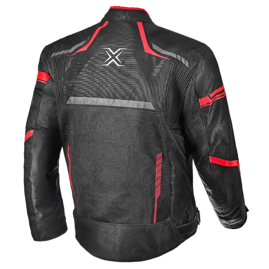 CHAQUETA AREX MR-1127 AERO NEGRO ROJO2