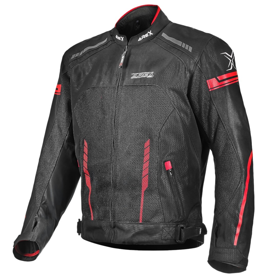 CHAQUETA AREX MR-1127 AERO NEGRO ROJO1