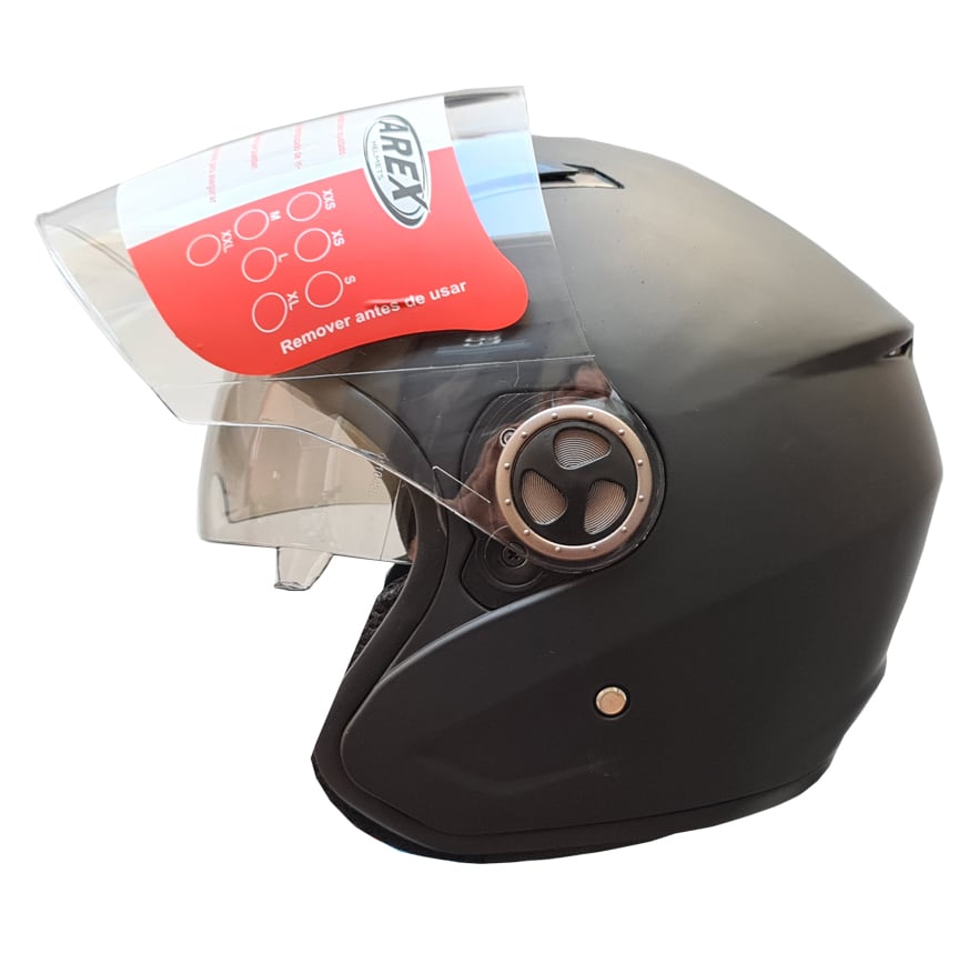 CASCO AREX JET MR-585 FULL NEGRO MATE1