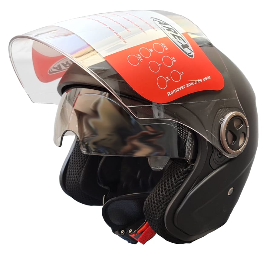 CASCO AREX JET MR-585 FULL NEGRO MATE2