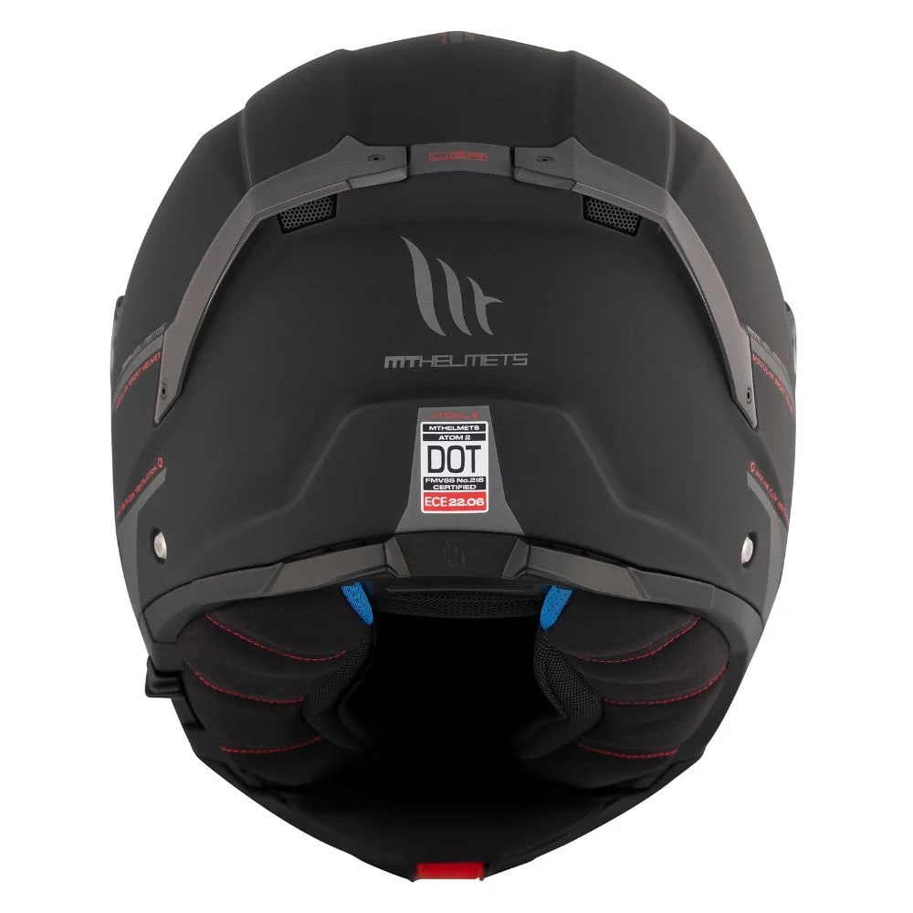 CASCO MT FU404SV ATOM 2 SV SOLID A1 NEGRO MATE + PINLOCK MT-V-354