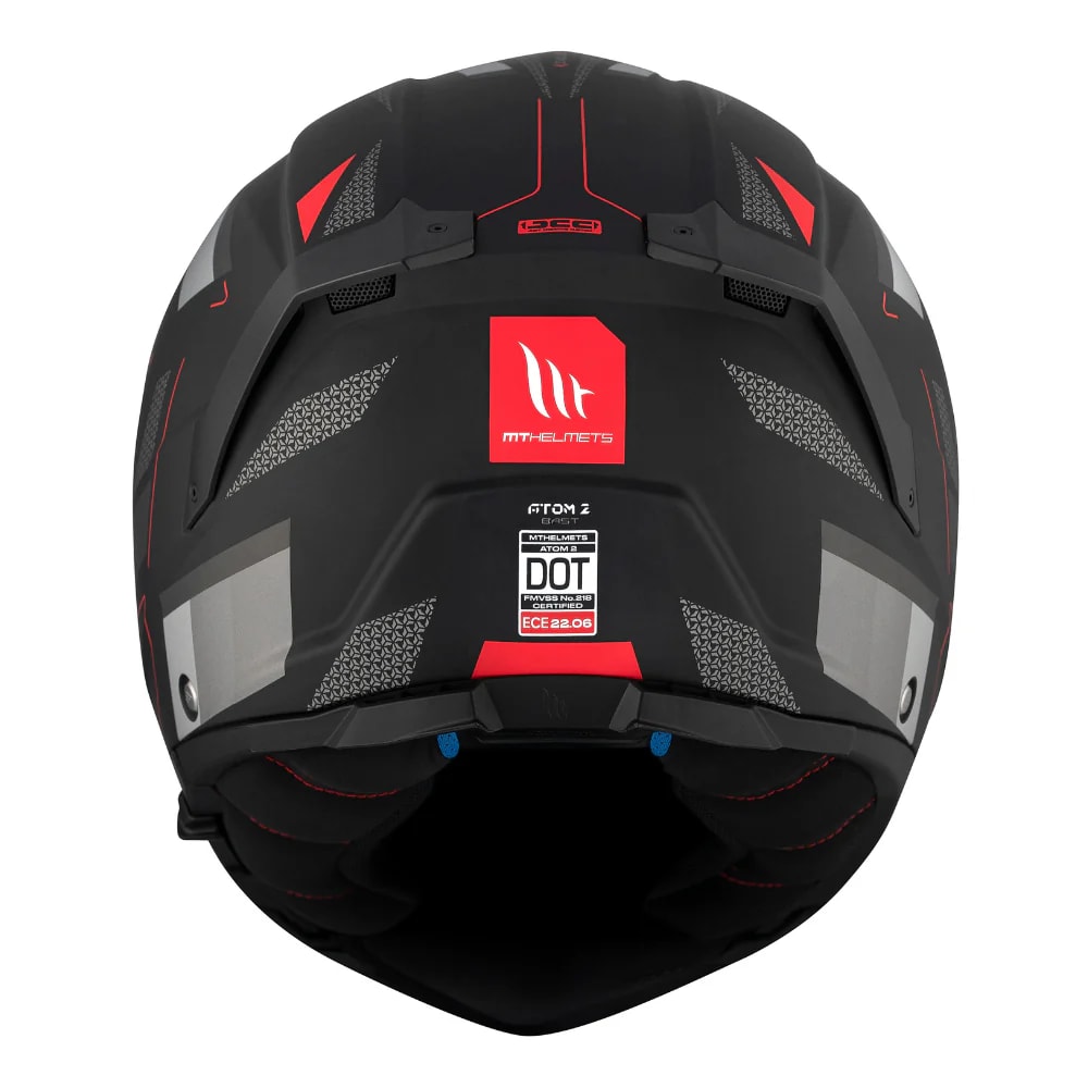 CASCO MT FU404SV ATOM 2 SV BAST D5 ROJO MATE + PINLOCK MT-V-356