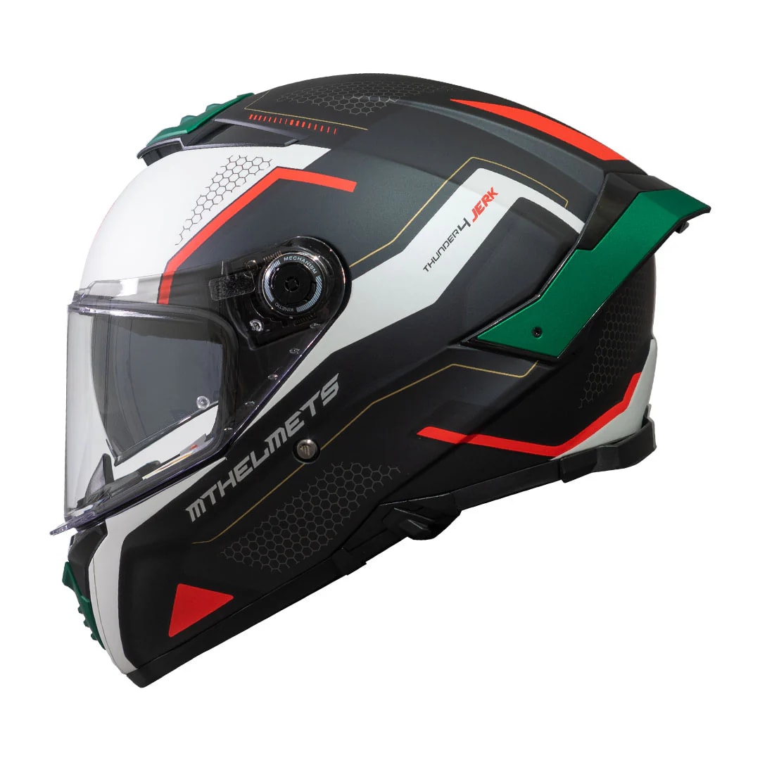 CASCO MT FF118SV THUNDER 4 SV JERK B6 VERDE PERLA MATE + PLK1