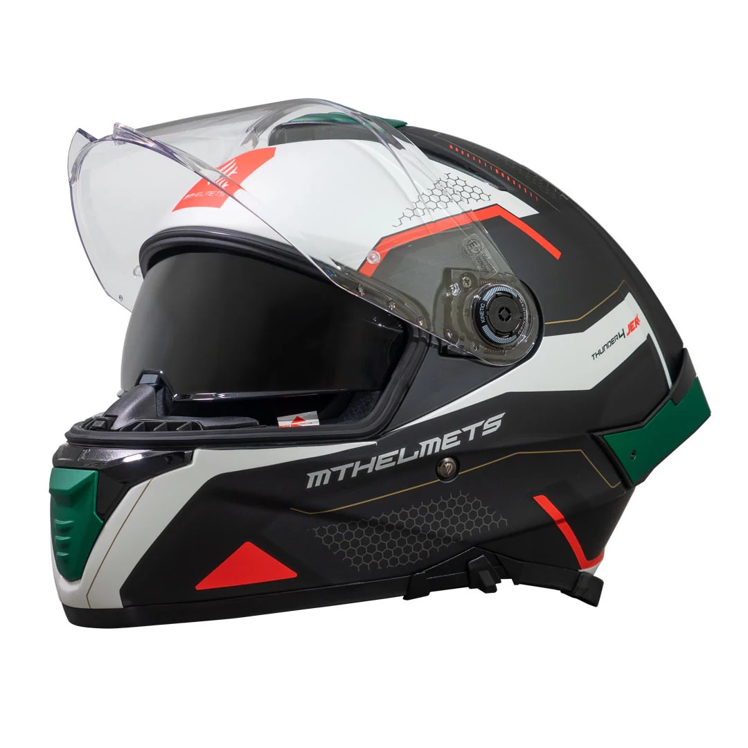 CASCO MT FF118SV THUNDER 4 SV JERK B6 VERDE PERLA MATE + PLK3