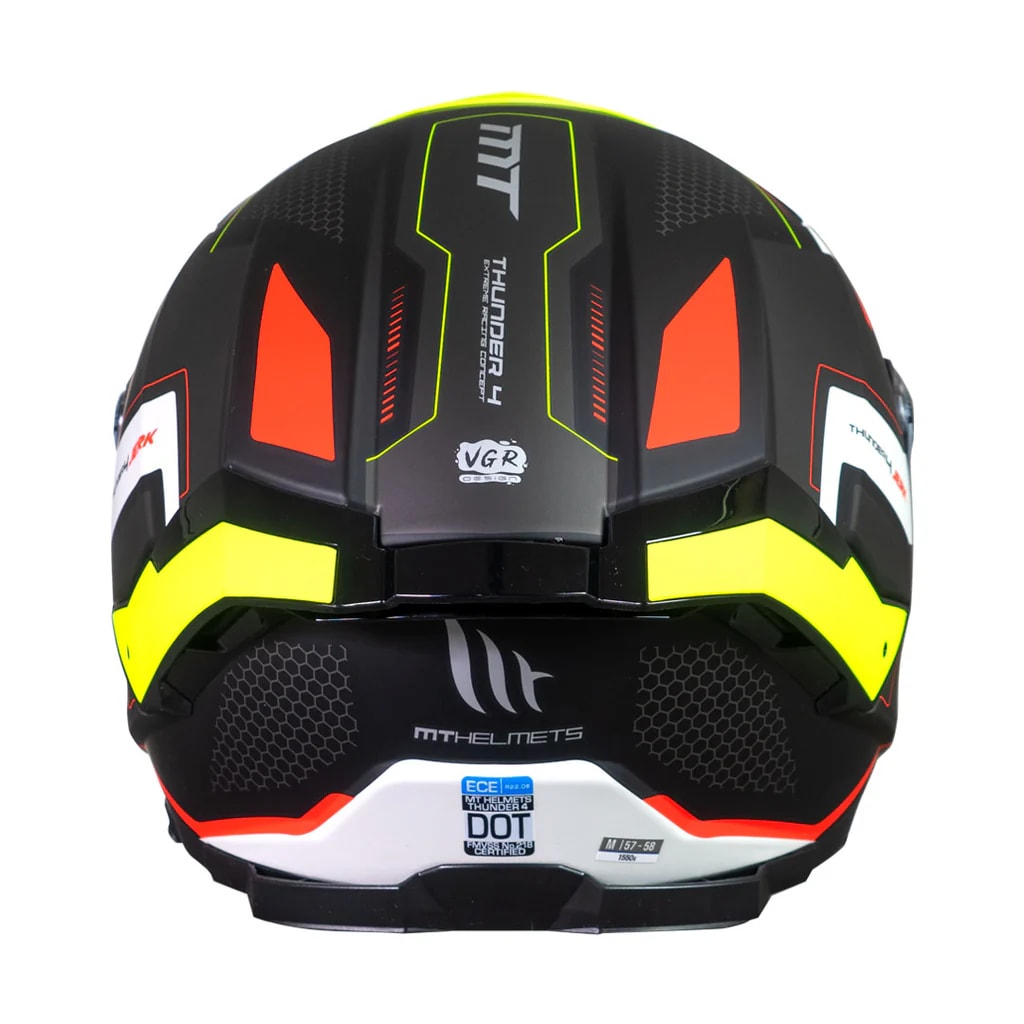 CASCO MT FF118SV THUNDER 4 SV JERK D3 AMARILLO FLUOR PERLA MATE + PLK5