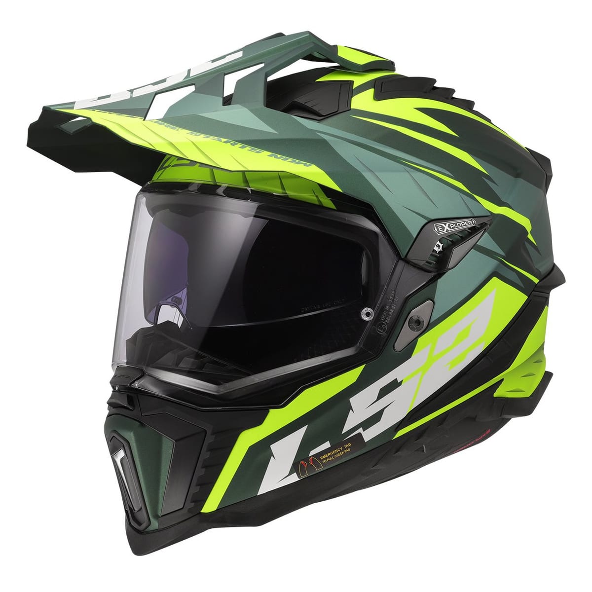 CASCO LS2 MX701 EXPLORER SPIRE VERDE AMARILLO MATE1