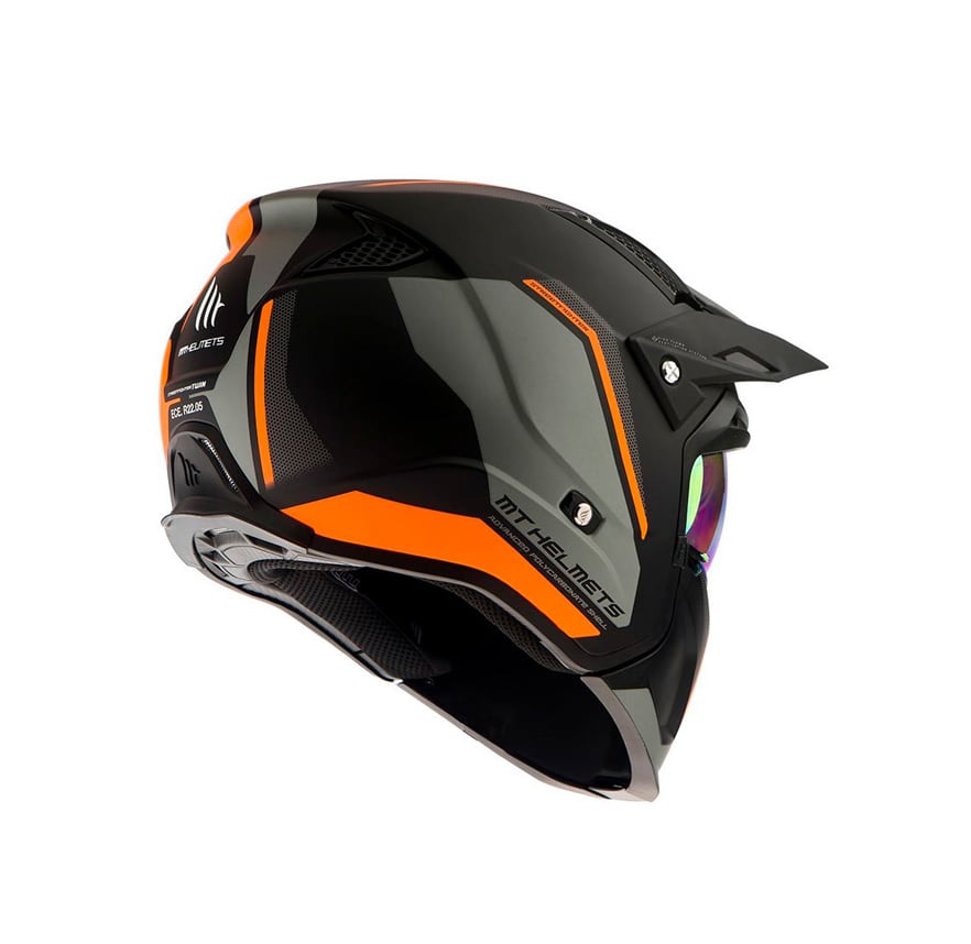 CASCO MT STREETFIGHTER TWIN C4 NARANJA FLUOR MATE3
