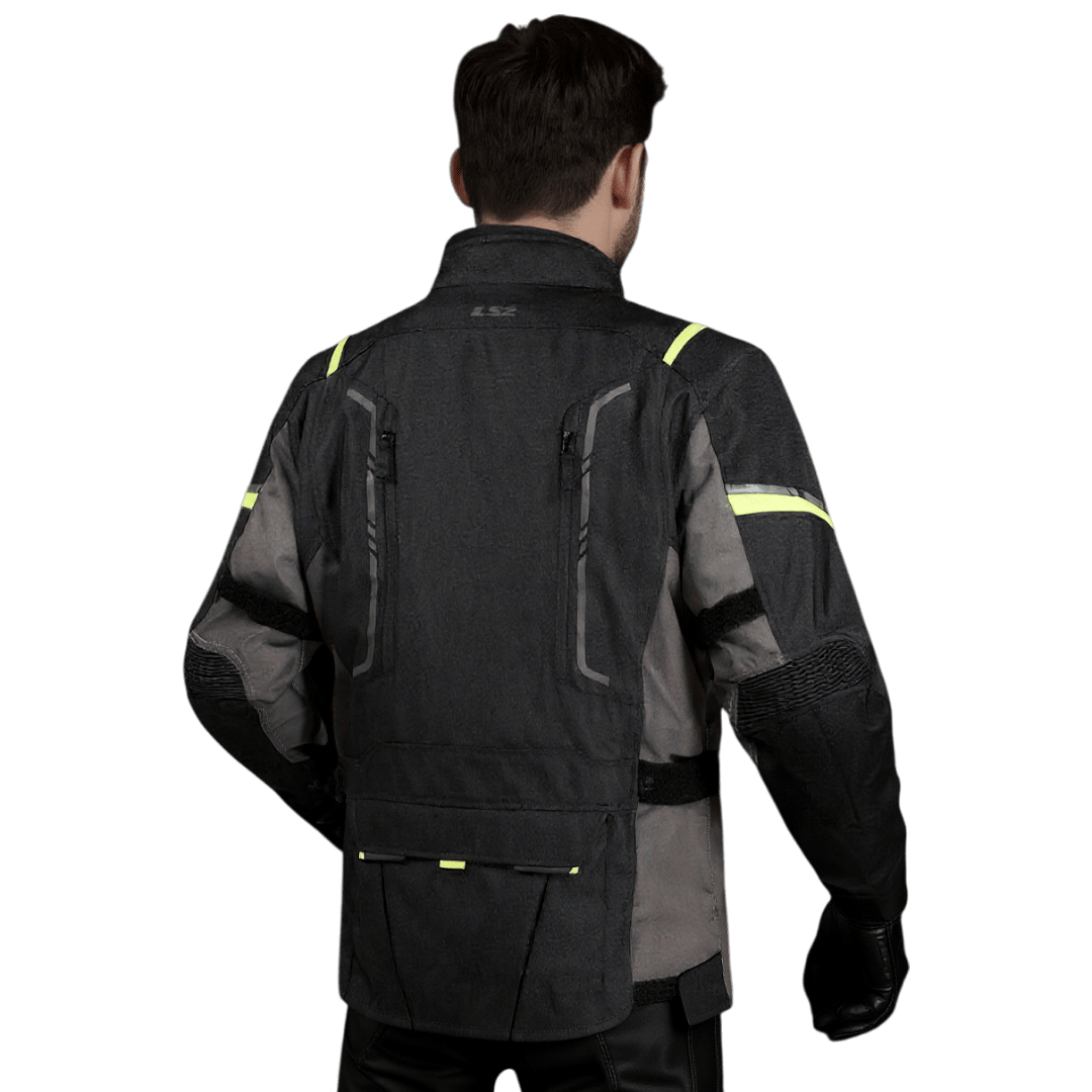 CHAQUETA LS2 NARVIK GRIS NEGRA AMARILLO2