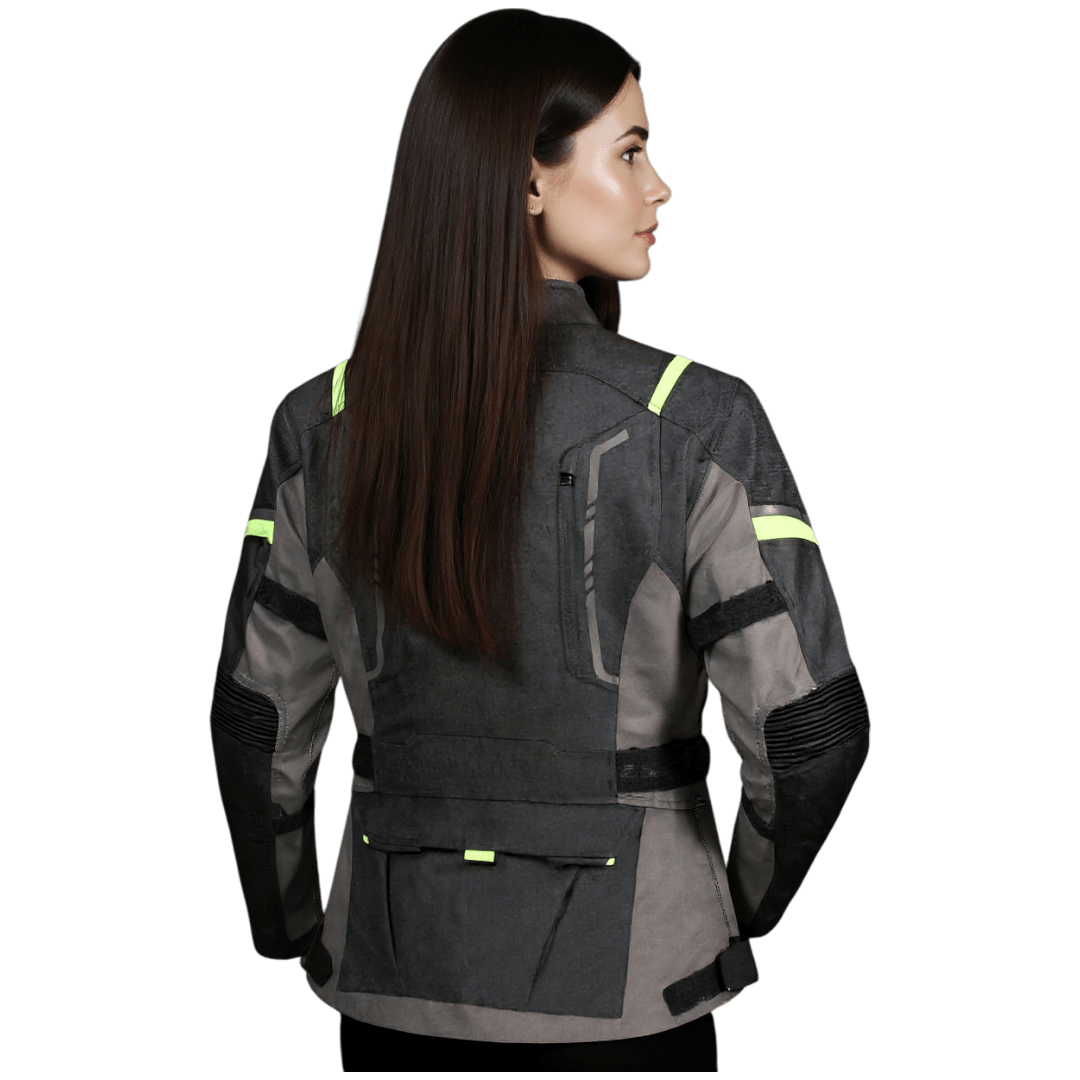 CHAQUETA LS2 NARVIK GRIS NEGRA AMARI MUJER2